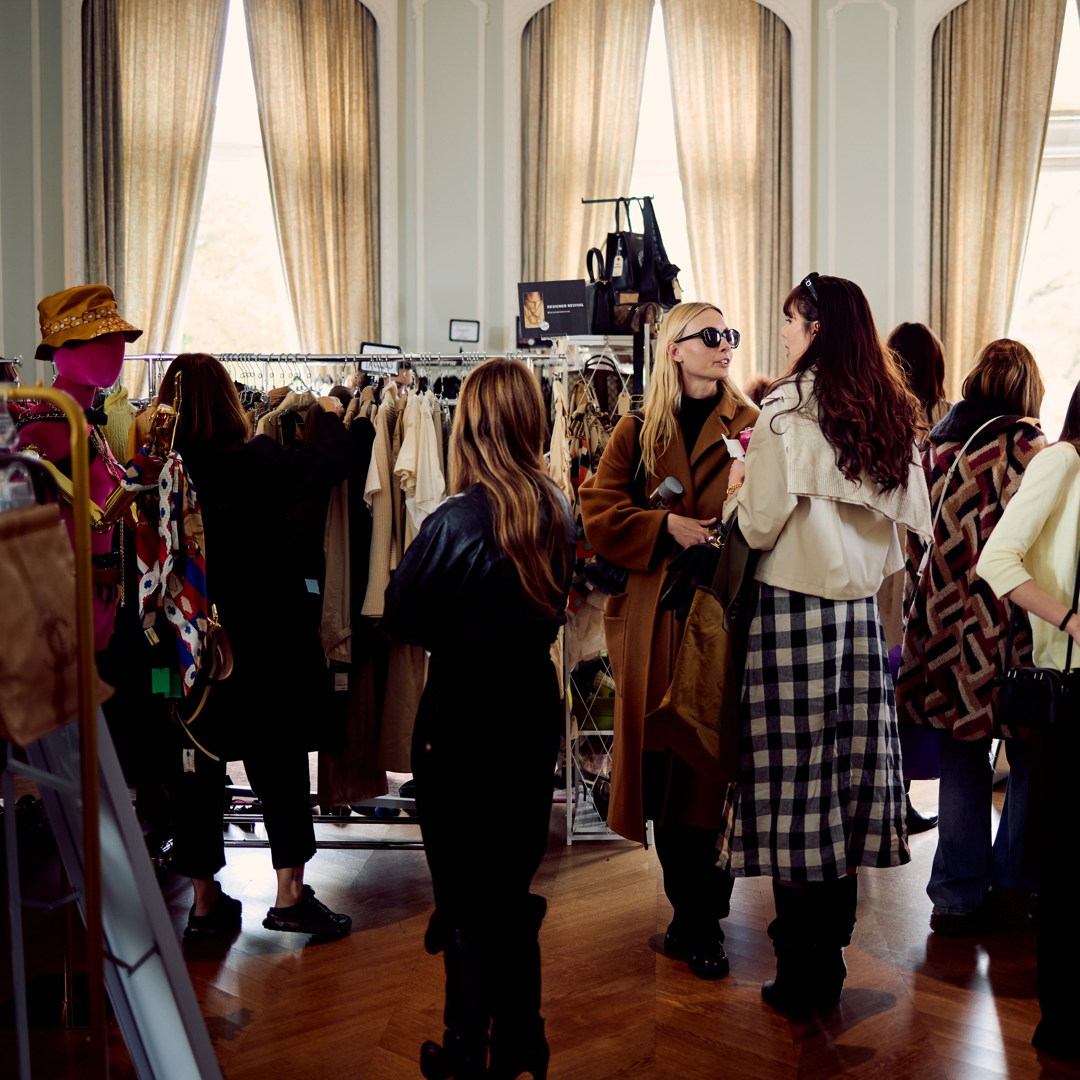 Young girls shopping at The Ukrainian Institute for the Manhattan Vintage Upper East Side Edition
